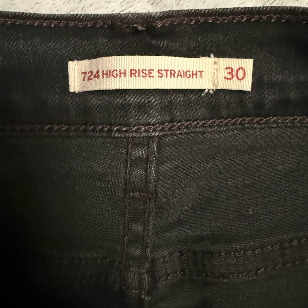 Levi’s Women's Black Distressed Jeans Size 30 - Picture 5 of 7